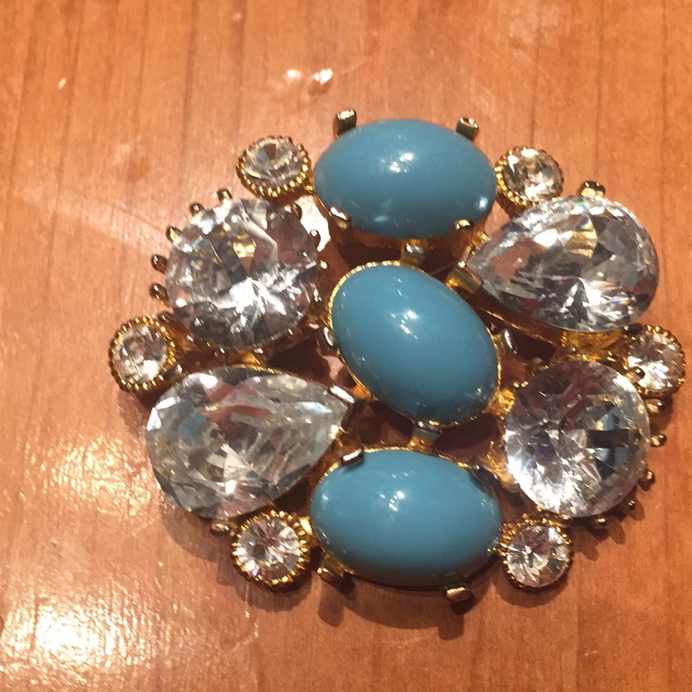 Turquoise brooch